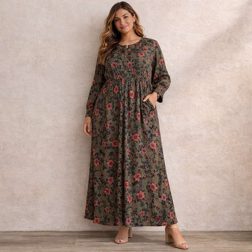 Treasure & Bond Floral NEW WITH TAGS Maxi Dress Size 1X